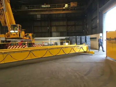 3 Tonne Twin Beam OHTC Fitted With Wire Rope Hoist